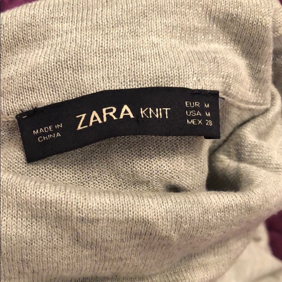Zara knit grey turtleneck - Picture 3 of 3